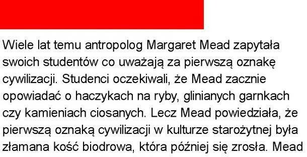 Tu zaczyna się cywilizacja