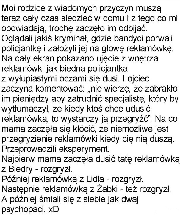 Wariactwo na kwarantannie :D
