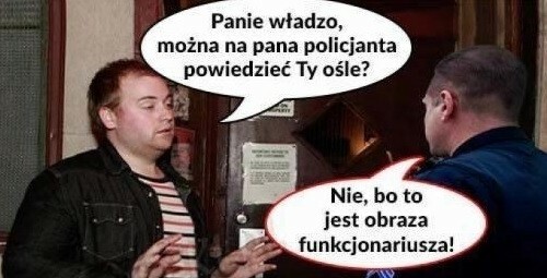 Rozmowa z policjantem :D