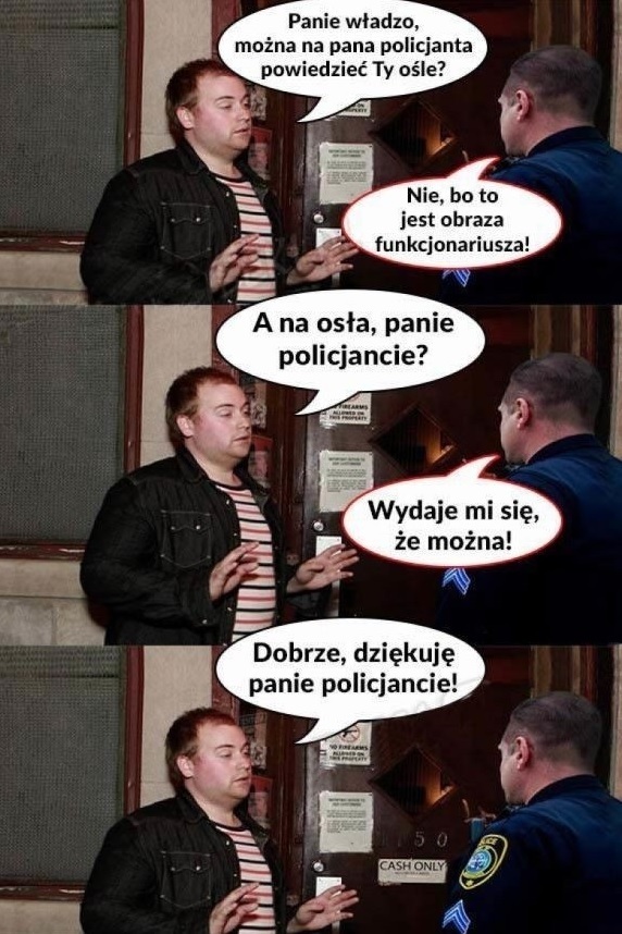 Rozmowa z policjantem :D