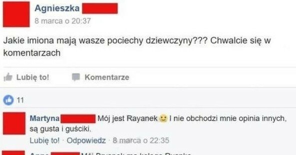 Rozmowa o imionach pociech :D