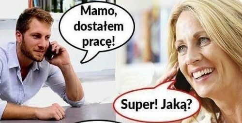 Nowa praca synka 