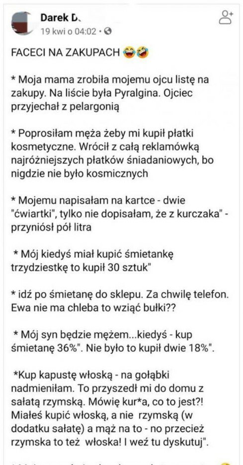 HIT! Faceci na zakupach :D