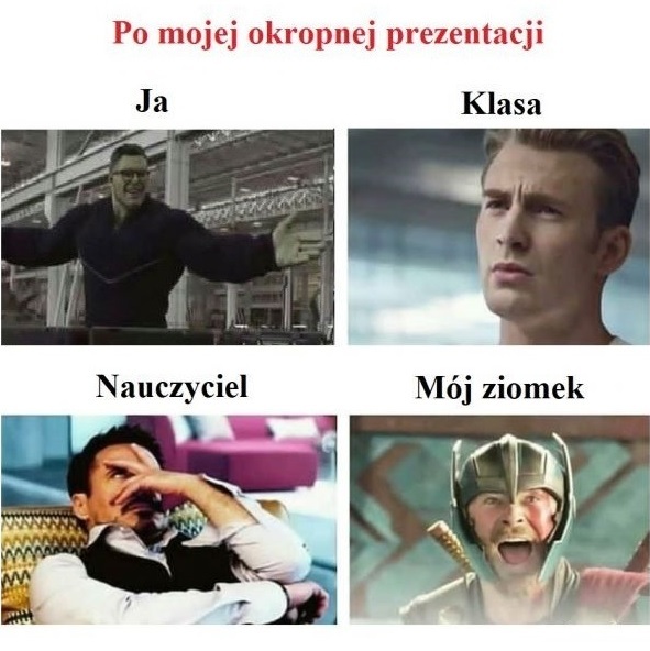 Prezentacja przed klasą