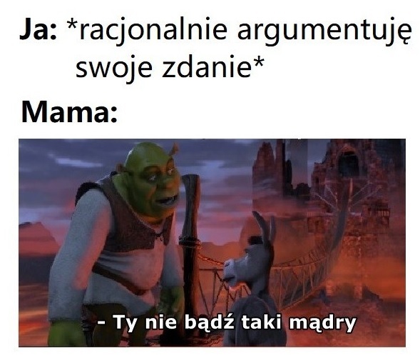 Racjonalna rozmowa z mamą :D