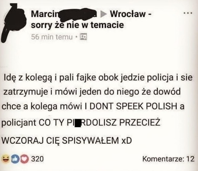 Rozmowa z policją :D