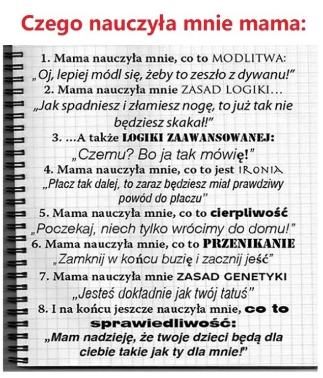 Nauki mamy :D