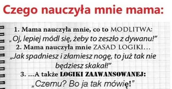 Nauki mamy :D