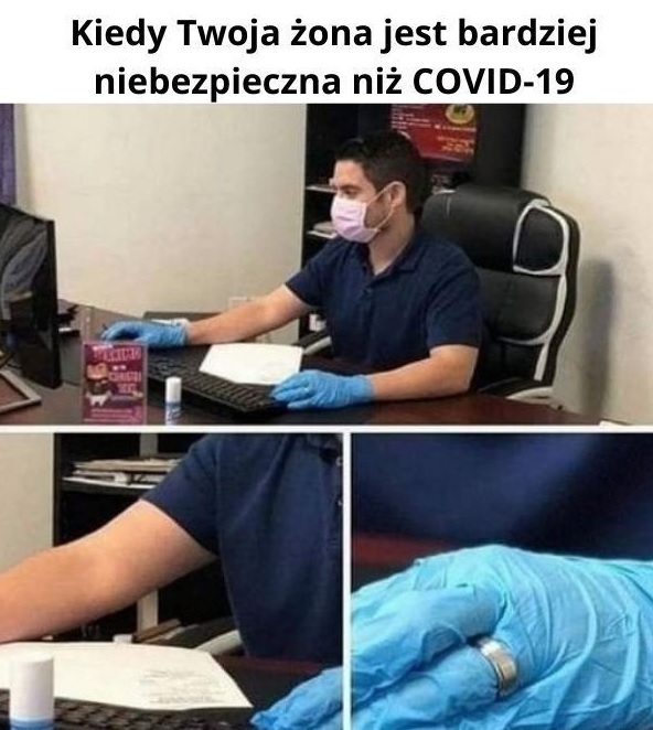 Żona vs covid :D