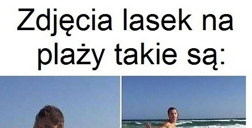 Laski na plaży :D
