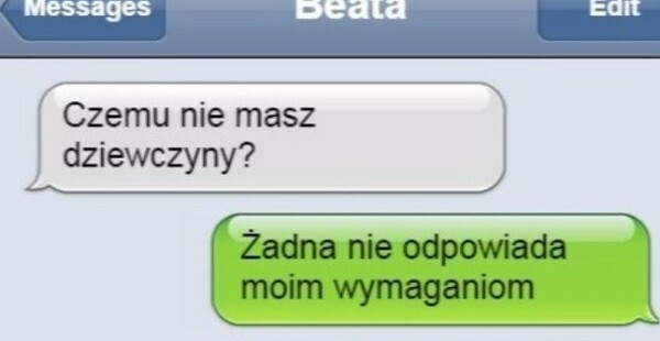 Wymagania co do dziewczyny 
