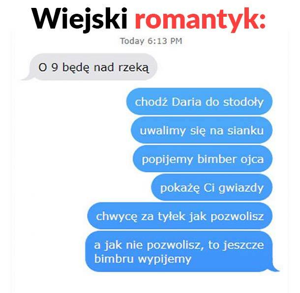 Wiejski romantyk :D