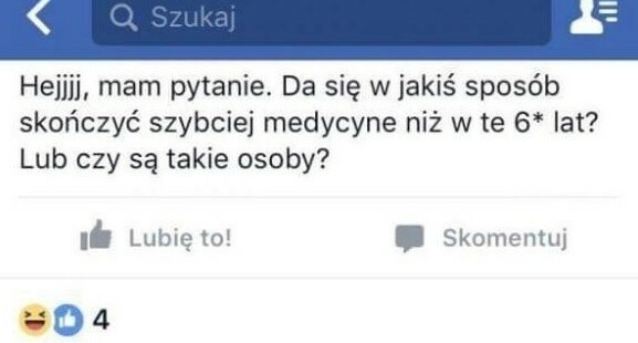 Medycyna ukończona w rok :D