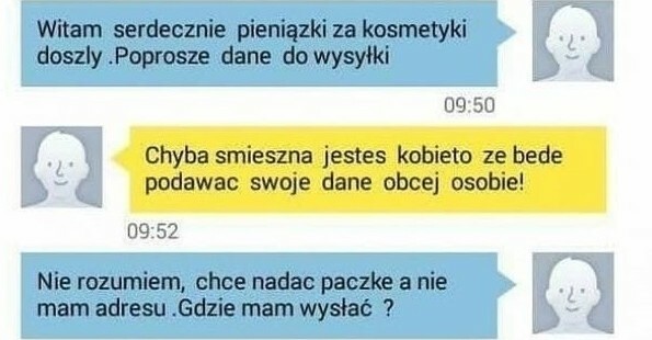 Dane do wysyłki :D
