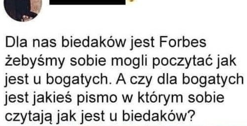 Pismo o biedakach :D