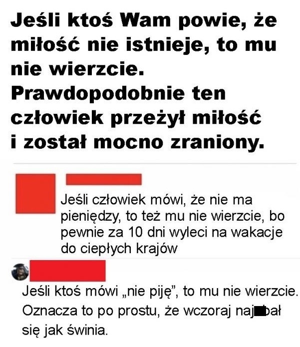 Nie wierzcie w to, co mówią ludzie!