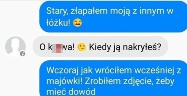 Przyłapana na zdradzie :D