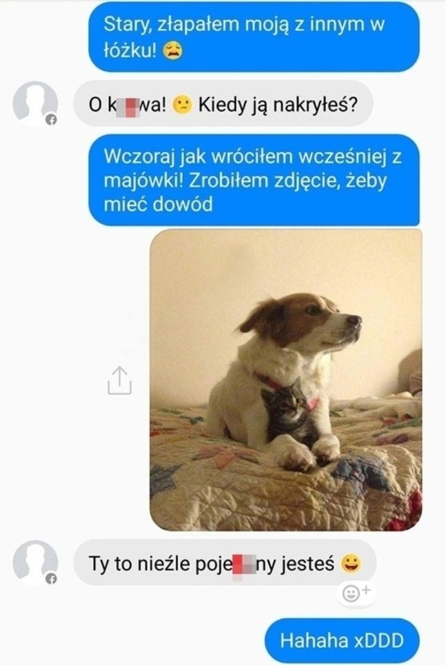 Przyłapana na zdradzie :D