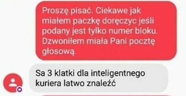 Skarga na kuriera :D