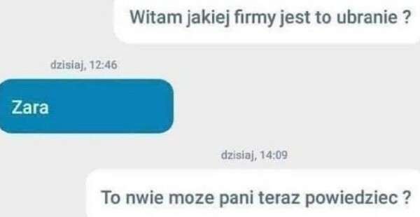 Ubranie z Zary :D