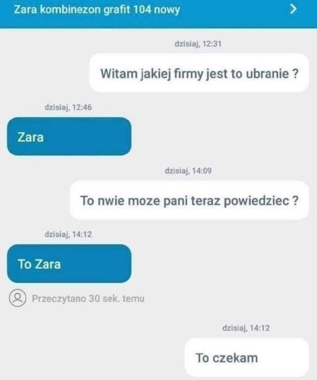 Ubranie z Zary :D