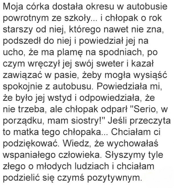 Postawa godna naśladowania!
