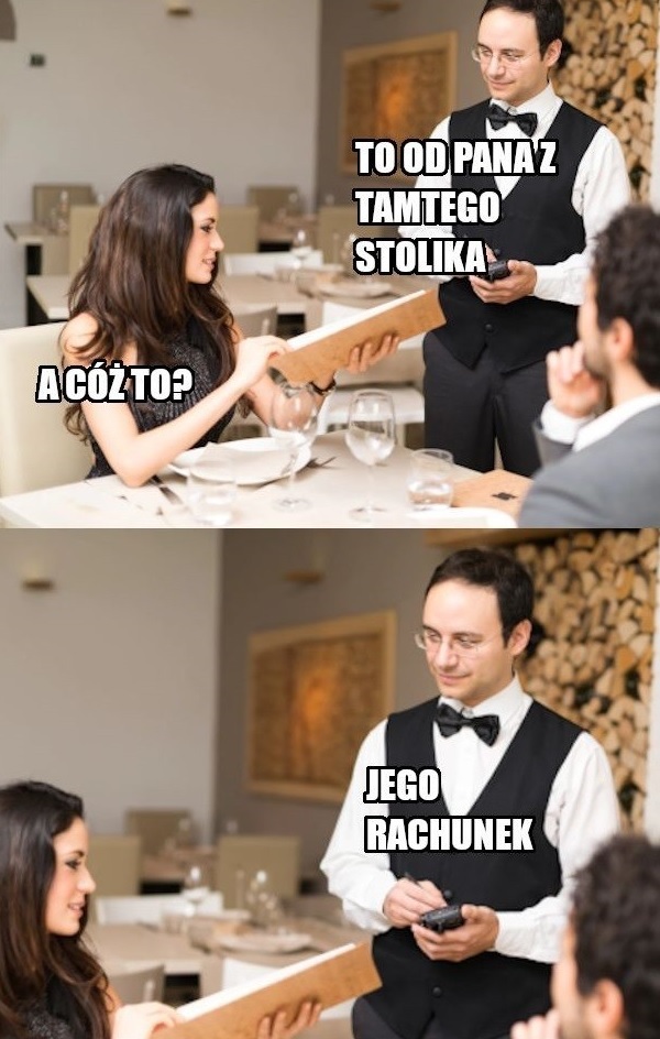 Niespodzianka od Pana ze stolika obok :D