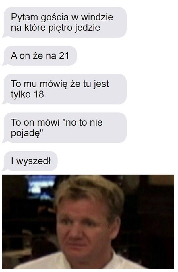 Dziwna rozmowa w windzie :D