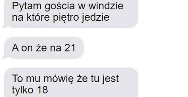 Dziwna rozmowa w windzie :D
