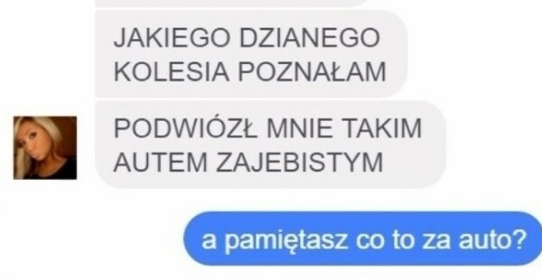 Podwózka drogim autem :D