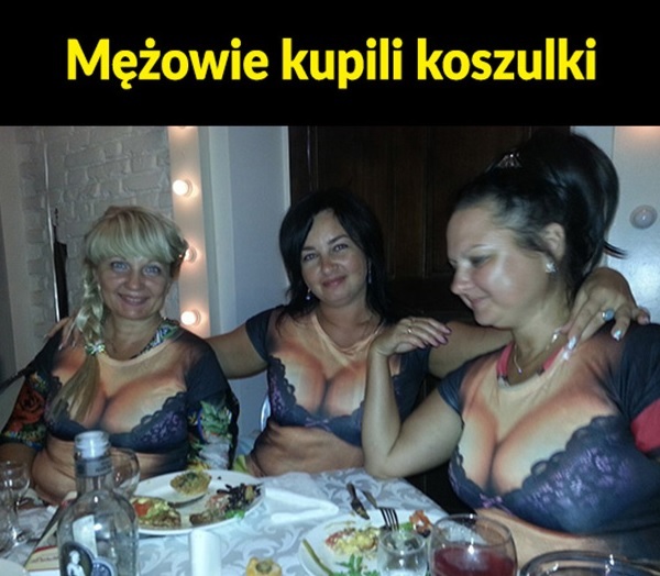 Koszulki od mężów :D