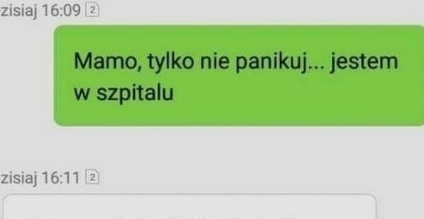 Syn w szpitalu