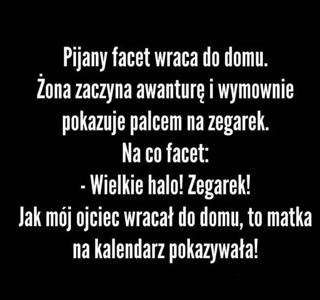 Pijany facet wraca do domu 