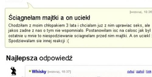 Strachliwy chłopak :D