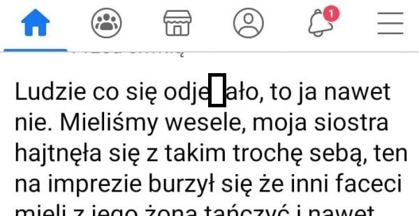 Relacja z wesela :D