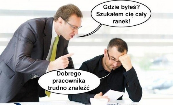 Szef szuka pracownika