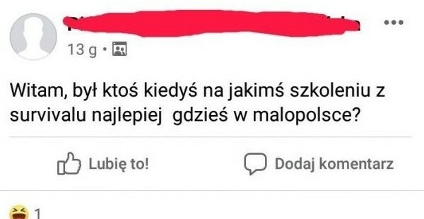 Szkolenie z survivalu :D