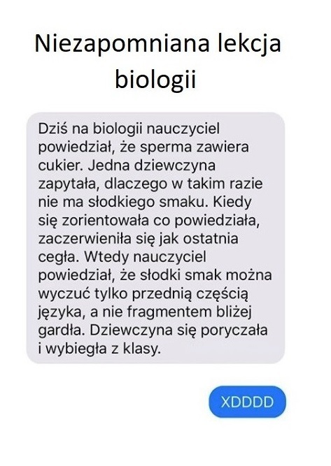 Niezapomniana lekcja biologii