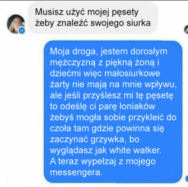 Niezła riposta :D