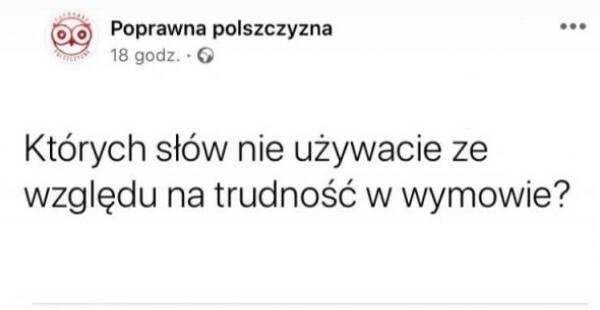 Słowa trudne w wymowie