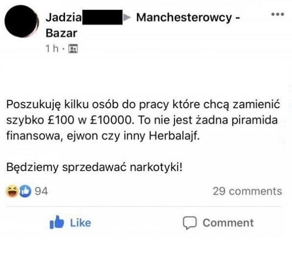 Ogłoszenie o pracę 