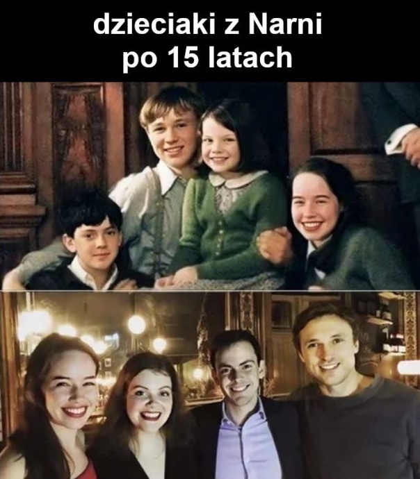 Dzieciaki z Narnii po 15 latach :D