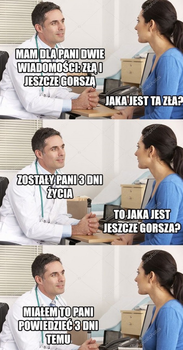 Zła i jeszcze gorsza wiadomość 