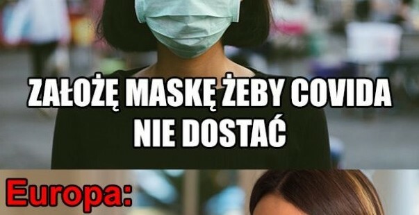 Noszenie maseczki - Azja vs Europa :D