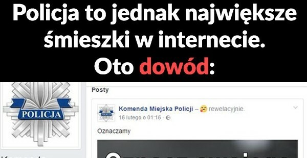 Policja ma poczucie humoru :D