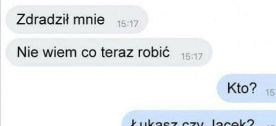Zdrada jest bolesna