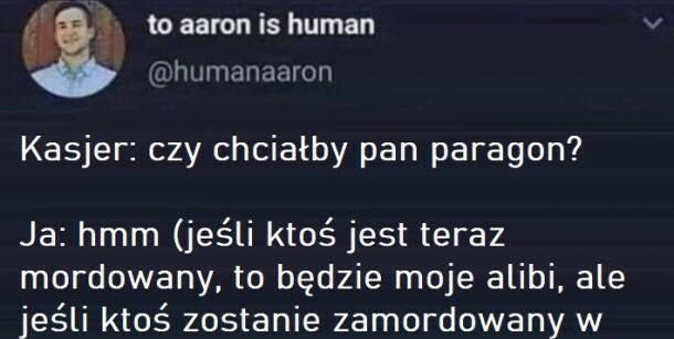 Gruba rozkmina o paragonie :D