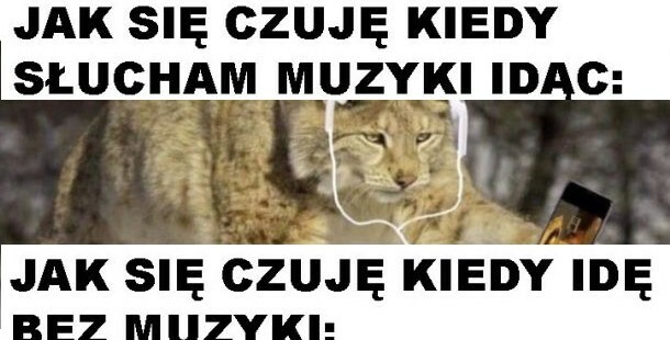 Jak się czuję, kiedy słucham muzyki idąc :D 