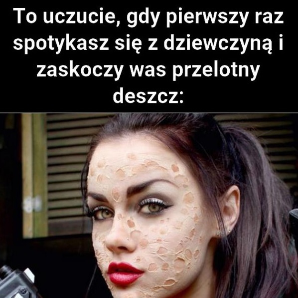 Deszcz na randce z dziewczyną 