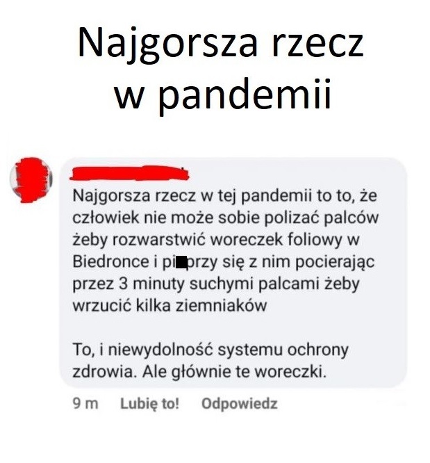 Najgorsza rzecz w pandemii